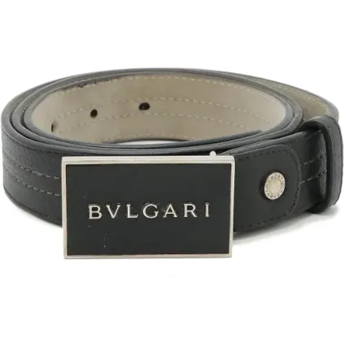 Pre-owned Leather belts , male, Sizes: ONE SIZE - Bvlgari Vintage - Modalova