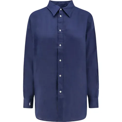 Linen Shirt Pointed Collar , female, Sizes: XL, L, M - Ralph Lauren - Modalova