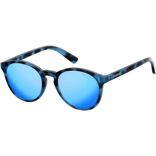 Blaue Spiegel Sonnenbrille , Herren, Größe: 47 MM - Polaroid - Modalova