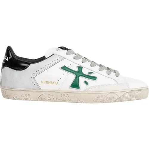 Green Sneakers with White Details , male, Sizes: 10 UK, 11 UK, 9 UK - Premiata - Modalova