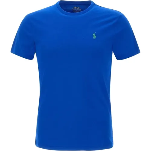 Stilvolles Blaues T-Shirt für Männer , Herren, Größe: L - Ralph Lauren - Modalova