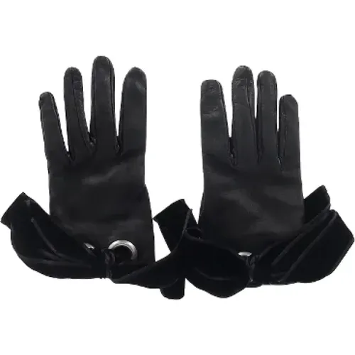 Pre-owned Leder gloves , unisex, Größe: ONE Size - Alexander McQueen Pre-owned - Modalova
