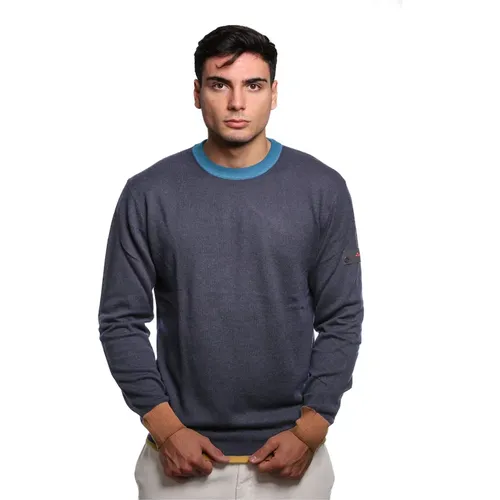 Blauer Wollmischpullover New Marlon , Herren, Größe: XL - Peuterey - Modalova