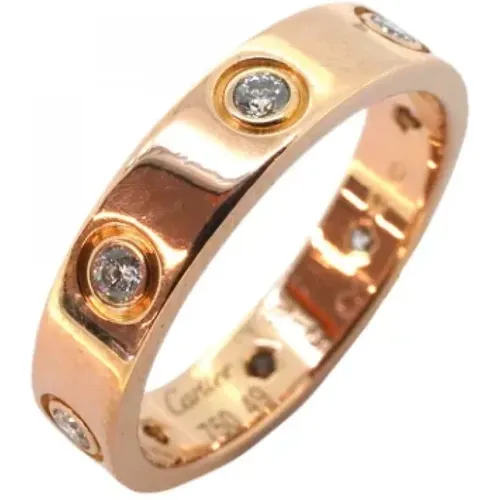 Pre-owned Rose Gold rings , female, Sizes: ONE SIZE - Cartier Vintage - Modalova