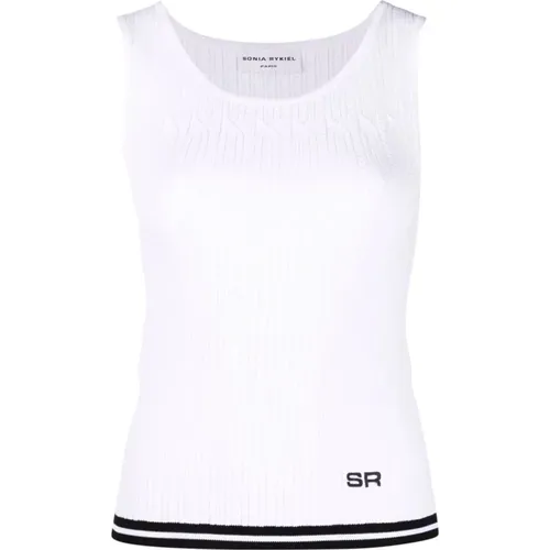 Weißes Casual Tank Top , Damen, Größe: XL - Sonia Rykiel - Modalova