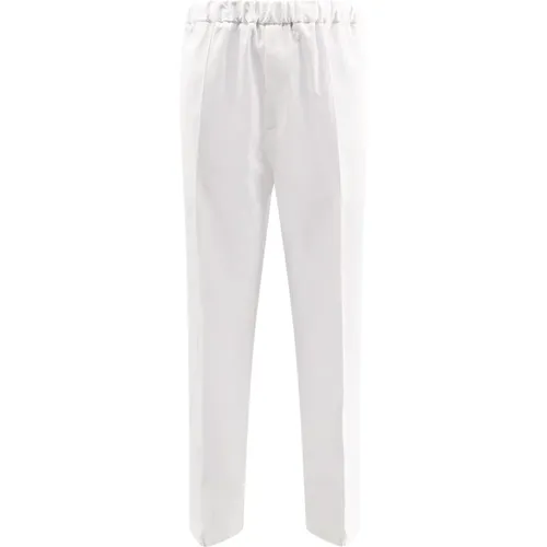 Cotton Trousers with Elastic Waistband , male, Sizes: L - Jil Sander - Modalova