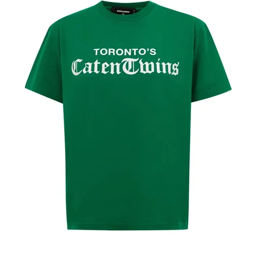 Toronto's Caten T-Shirt , female, Sizes: XS - Dsquared2 - Modalova