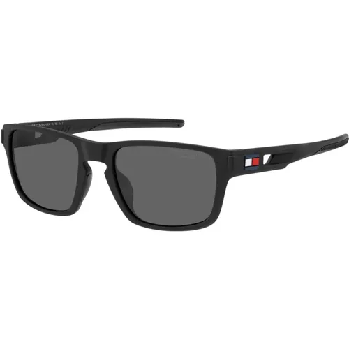 Matte /Grey Sunglasses TH 1952/S , male, Sizes: 55 MM - Tommy Hilfiger - Modalova