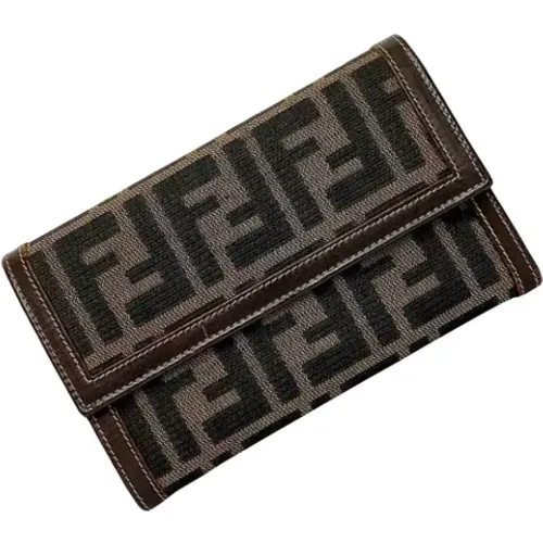 Pre-owned Canvas wallets , female, Sizes: ONE SIZE - Fendi Vintage - Modalova