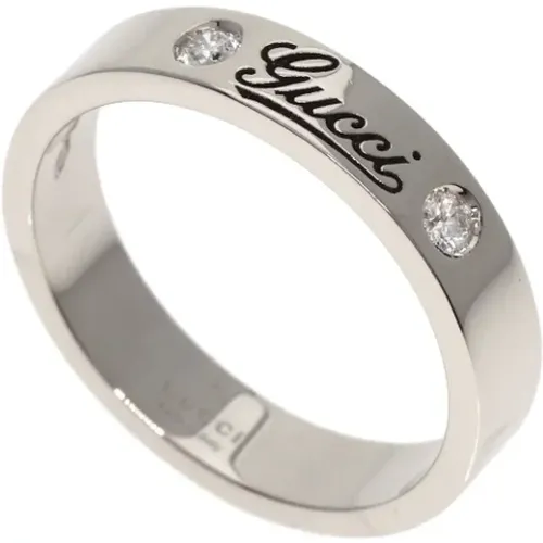 Pre-owned Silver rings , female, Sizes: ONE SIZE - Gucci Vintage - Modalova