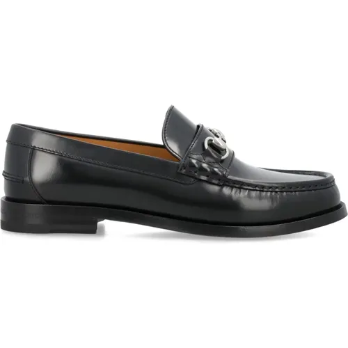 Leather Loafer Shoes , male, Sizes: 9 1/2 UK - Gucci - Modalova