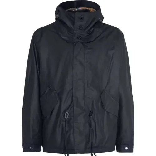 Klassische Schwarze Gewachste Parka Jacke - Barbour - Modalova