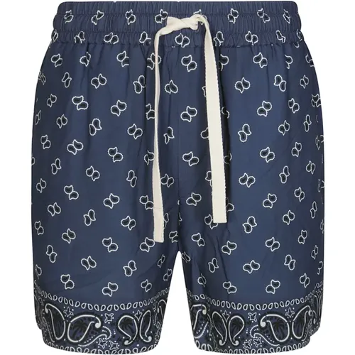 Elegante Paisley Shorts für den Strand , Herren, Größe: M - Palm Angels - Modalova