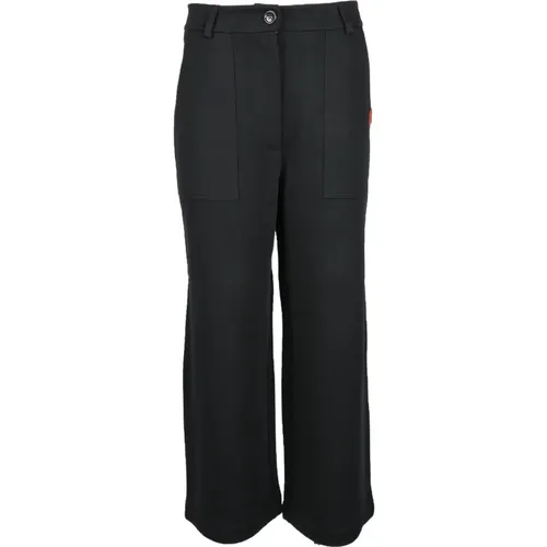 Baumwoll Stylische Hose , Damen, Größe: XS - Love Moschino - Modalova