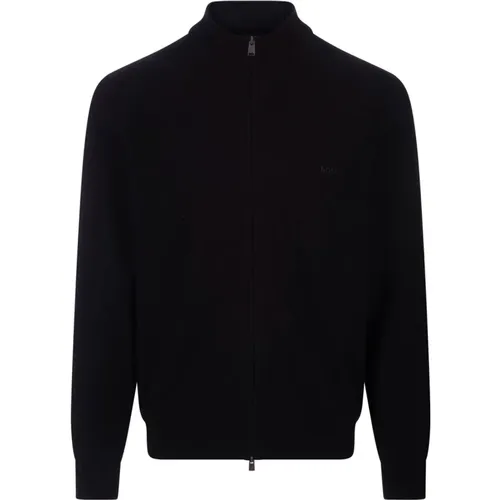 Zip Cardigan Cotton Sweater , male, Sizes: S, 2XL, M, XL, L - Hugo Boss - Modalova