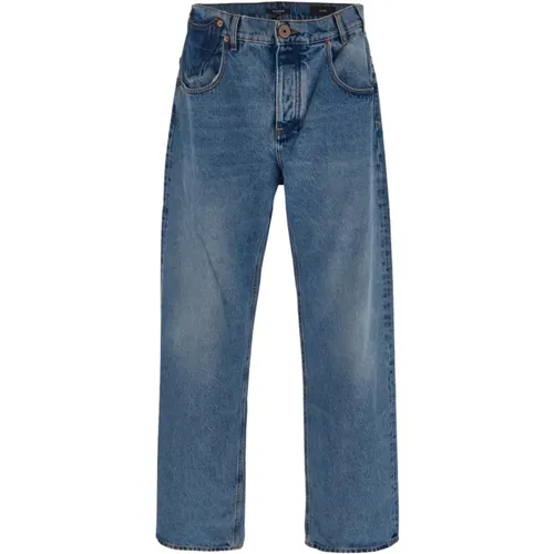 Edle Kontrast-Effekt Jeans , Herren, Größe: W33 - Balmain - Modalova