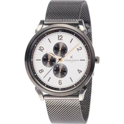 Gunmetal Herren Multi-Funktions Uhr - Pierre Cardin - Modalova