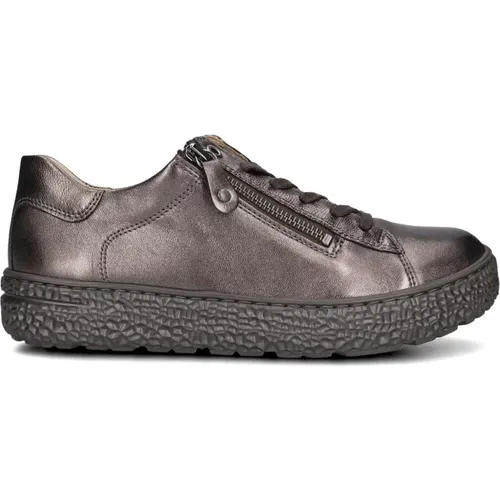 Bronzene Reißverschluss Sneaker Damen Schuhe , Damen, Größe: 43 EU - Hartjes - Modalova