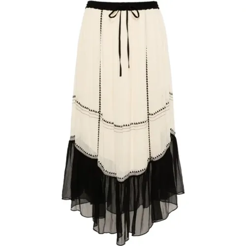 Light Silk Maxi Skirt , female, Sizes: 2XS - Ulla Johnson - Modalova