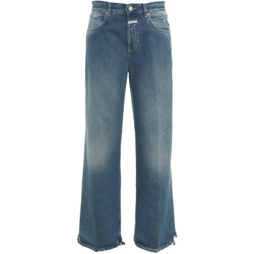 Blaue Wide Jeans Nikka , Damen, Größe: W26 - closed - Modalova