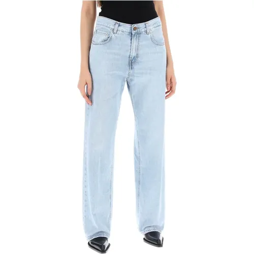 Jeans mit lockerer Passform und geradem Bein , Damen, Größe: W28 - Haikure - Modalova