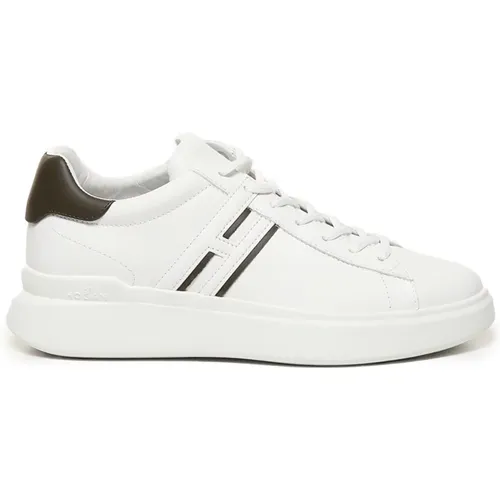 Weiße Leder Sneakers mit Memory Fussbett , Herren, Größe: 39 1/2 EU - Hogan - Modalova