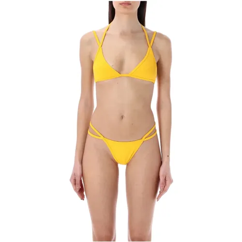 Ss23 Lycra Rib Bikini , female, Sizes: L - The Attico - Modalova