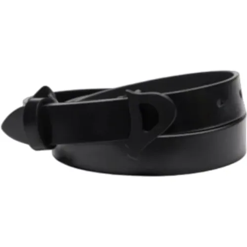Leather Belt , female, Sizes: 90 CM, 80 CM, 85 CM - Dondup - Modalova