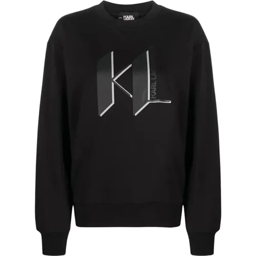 Unisex loungewear sweatshirt , female, Sizes: S, L - Karl Lagerfeld - Modalova