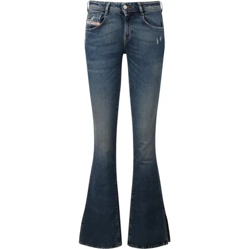 Bootcut Jeans with Whiskering Effect , female, Sizes: W26, W27 - Diesel - Modalova
