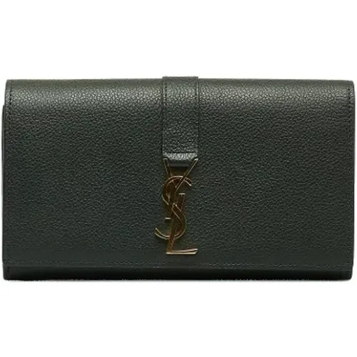 Pre-owned Leather wallets , female, Sizes: ONE SIZE - Yves Saint Laurent Vintage - Modalova