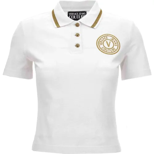 T-Shirts und Polos , Damen, Größe: 2XS - Versace Jeans Couture - Modalova