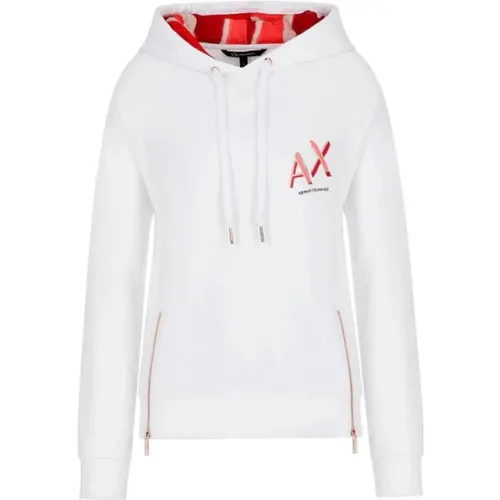 Hooded Sweatshirt Ss22 , female, Sizes: S - Armani Exchange - Modalova