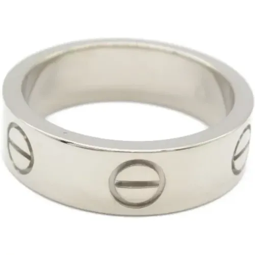 Pre-owned White Gold rings , female, Sizes: ONE SIZE - Cartier Vintage - Modalova