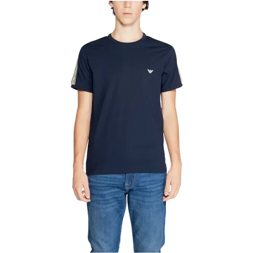 Baumwoll Crew Neck T-Shirt , Herren, Größe: S - Emporio Armani - Modalova