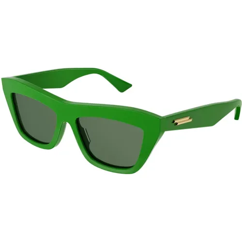 Grüne Sonnenbrille BV1121S,Schwarz/Graue Sonnenbrille BV1121S,Stylische Sonnenbrille Bv1121S - Bottega Veneta - Modalova