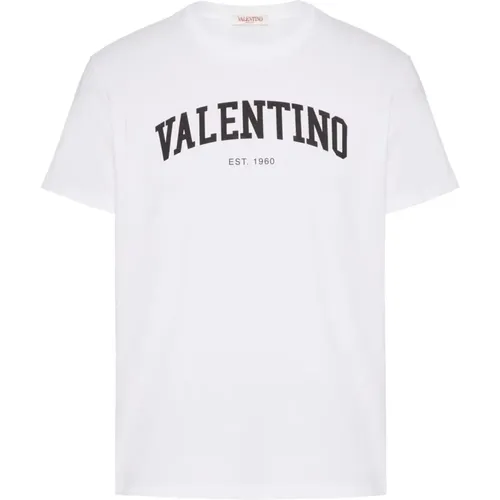 Logo Print Cotton T-Shirt , male, Sizes: L - Valentino Garavani - Modalova