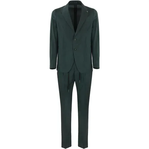 Single Breasted Suits , male, Sizes: S - Tagliatore - Modalova