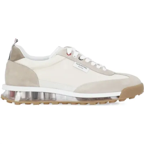 Sneakers with Suede Leather Inserts , male, Sizes: 5 1/2 UK - Thom Browne - Modalova