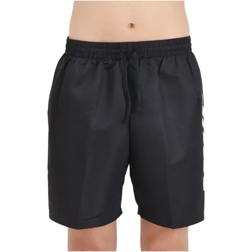 Schwarze Badebekleidung Badeshorts Big Block , Herren, Größe: XS - Nike - Modalova