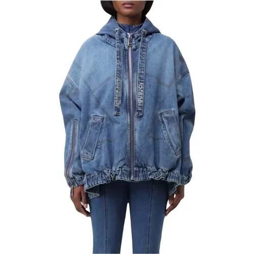 Medium Denim Windbreaker Jacket , female, Sizes: 2XS, 3XS - Khrisjoy - Modalova