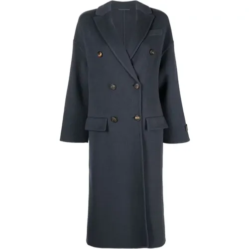 Wool-cashmere coat , female, Sizes: XS - BRUNELLO CUCINELLI - Modalova