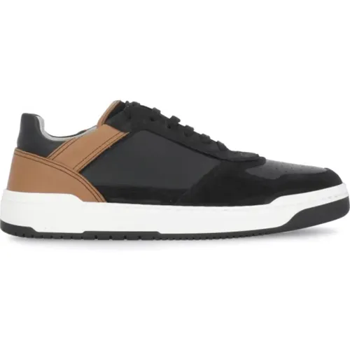 Leather Sneakers Round Toe Lace-Up , male, Sizes: 10 UK, 11 UK, 9 UK, 7 UK, 8 UK - BRUNELLO CUCINELLI - Modalova