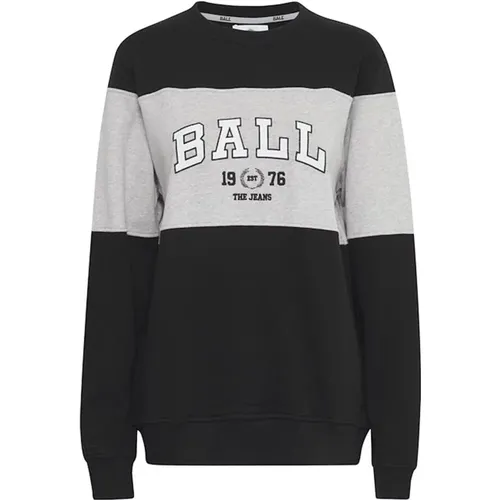 Montana Sweatshirt Schwarz/Grau , Damen, Größe: XS - Ball - Modalova