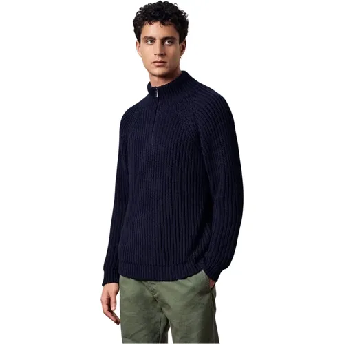 Dylan Halbzip Pullover , Herren, Größe: XL - Massimo Alba - Modalova