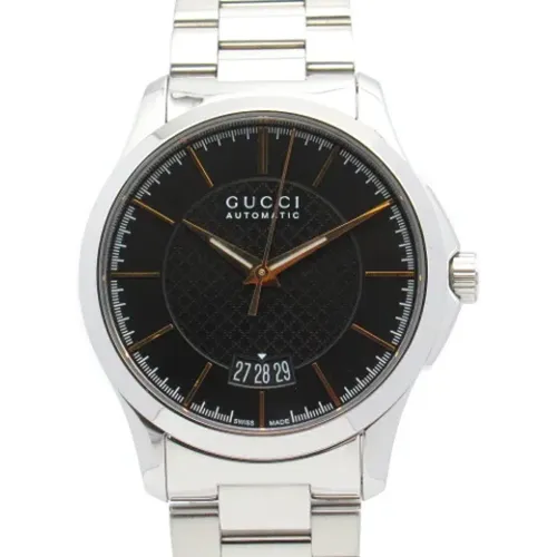 Pre-owned Stainless Steel watches , male, Sizes: ONE SIZE - Gucci Vintage - Modalova