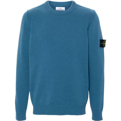 Crew-neck Lambswool Sweater , male, Sizes: S - Stone Island - Modalova