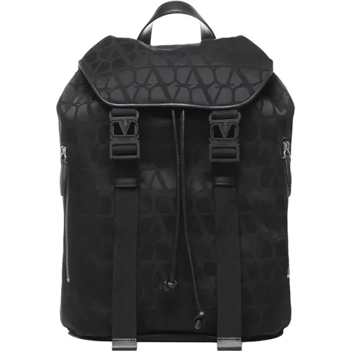 Nylon Backpack with VLogo Closure , male, Sizes: ONE SIZE - Valentino Garavani - Modalova