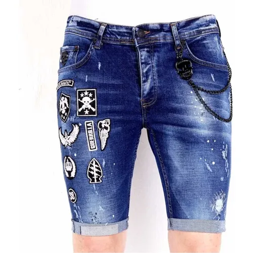 Kurze Jeansshorts Herren - 1018 , Herren, Größe: W30 - Local Fanatic - Modalova