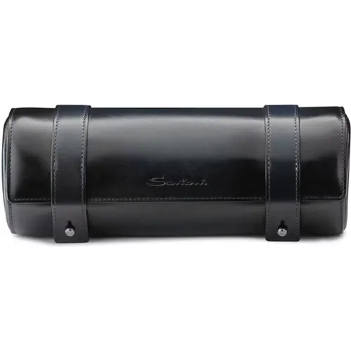 Stylish Watch Case , male, Sizes: ONE SIZE - Santoni - Modalova